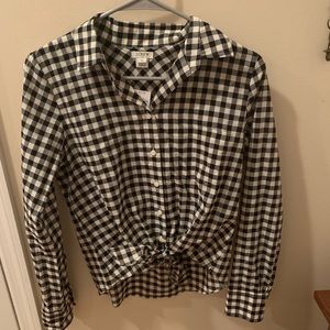 Black and white Printed Long Sleeve tee